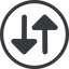 Line, right, normal, circle, horizontal, mirror, arrow, update, change, switch, select, revert, double, double-arrow, change-solid icon