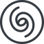 Line, right, normal, circle, horizontal, mirror, space, spiral, milky-way, milky, way, cosmos, celestial, stellar, universe, galaxy-alt, galactic icon
