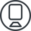 Line, right, normal, circle, youtube, video, camera, film, movie, videocamera icon