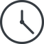 Line, up, normal, circle, horizontal, mirror, clock, time, meeting, hour, minute, hours, minutes icon