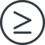 Line, normal, circle, horizontal, mirror, symbol, less, math, mathematics, greater, than, greater-than, less-than, greater-than-equal, less-than-equal, comparison, inequality, mathematical, smaller, bigger, equal, maths icon