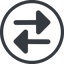 Line, up, normal, circle, arrow, update, change, switch, select, revert, double, double-arrow, change-solid icon