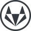 Line, normal, solid, circle, brand, social, network, brands, repo, gitlab, gitlab-alt, gitlab-alt-solid, wolf icon