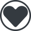 Line, normal, circle, heart, valentine, healthcare, health, heart-solid, <3 icon