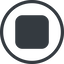 Line, normal, circle, square, video, play, stop, mp3, player, pause, stop-solid icon
