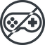 Line, up, normal, circle, horizontal, mirror, prohibited, game, gaming, games, gamepad, pad, joystick icon