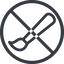 Line, up, normal, circle, prohibited, paint, brush, illustrate, drawing, painting icon