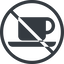 Line, normal, circle, prohibited, shop, cup, dot, pictogram, dot-50, coffee, tea, coffee-shop, dot-coffee-shop icon