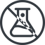 Line, up, normal, circle, prohibited, bubble, bubbles, graduated, erlenmeyer, chemical, flask, lab, laboratory, chemistry, potion, glassware, conical, bubbling, boiling, bulbous, erlenmeyer-bubbling-alt icon