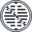 Line, up, normal, circle, prohibited, manhole, sewer, sewer-manhole, metal, cover icon