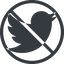 Line, up, normal, circle, logo, brand, social, prohibited, twitter, bird, twit, twitter-solid icon