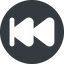 Down, normal, solid, circle, video, play, forward, backward, mp3, player, fast, pause, forward-fast-solid icon