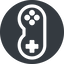 Left, normal, solid, circle, horizontal, mirror, game, gaming, games, gamepad, pad, joystick icon