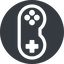 Left, normal, solid, circle, game, gaming, games, gamepad, pad, joystick icon
