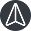 Left, normal, solid, circle, message, paper, messaging, plane, airplane, aeroplane, submit, send, paper-plane icon