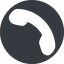 Left, normal, solid, circle, phone, call, dial, number, phone-solid, telephone icon