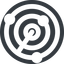 Right, normal, solid, circle, horizontal, mirror, gps, place, radar, localisation, radar-alt-solid, radar-alt, sonar icon