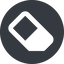 Normal, solid, circle, horizontal, mirror, remove, eraser, erase, rubber icon