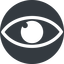 Normal, solid, circle, eye, show, hide, view icon