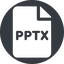 Normal, solid, circle, file, microsoft, office, ppt, powerpoint, slide, presentation, pptx, file-pptx-solid, file-pptx icon