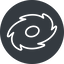 Up, normal, solid, circle, galaxy, space, spiral, milky-way, milky, way, cosmos, celestial, stellar, universe, galaxy-thin, galactic icon