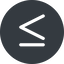 Normal, solid, circle, symbol, less, math, mathematics, greater, than, greater-than, less-than, greater-than-equal, less-than-equal, comparison, inequality, mathematical, smaller, bigger, equal, maths icon