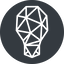 Normal, solid, circle, logo, brand, social, networks, bulb, social-networks, minds icon