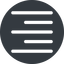 Right, normal, solid, circle, text, align, alignment, editor, right-align, align-right icon