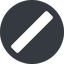 Normal, solid, circle, slash, division, slant, obelus, anti-slash, slash-solid icon