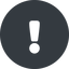 Normal, solid, circle, mark, warning, exclamation, warning-solid, alert icon