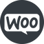 Normal, solid, circle, shopping, store, speech, wordpress, ecommerce, balloon, shipping, product, plugin, woocommerce, woo icon
