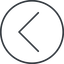 Thin, line, left, circle, arrow, direction, chevron, chevron-thin icon