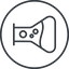 Thin, line, left, circle, bubble, bubbles, graduated, erlenmeyer, chemical, flask, lab, laboratory, chemistry, potion, glassware, conical, bubbling, boiling, bulbous, erlenmeyer-bubbling-alt-thin icon