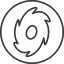 Thin, line, right, circle, horizontal, mirror, galaxy, space, spiral, milky-way, milky, way, cosmos, celestial, stellar, universe, galaxy-thin, galactic icon