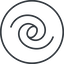 Thin, line, up, circle, galaxy, space, spiral, milky-way, milky, way, cosmos, celestial, stellar, universe, galaxy-thin-alt, galactic icon