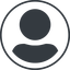 Thin, line, circle, user, man, woman, person, user-circle-solid, auth, authentification icon