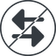 Thin, line, down, circle, horizontal, mirror, arrow, prohibited, update, change, switch, select, revert, double, double-arrow, change-solid icon