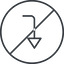 Thin, line, left, circle, sign, confirm, arrow, prohibited, key, submit, send, return, enter, return-sign, return-sign-thin icon