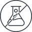 Thin, line, up, circle, horizontal, mirror, prohibited, bubble, bubbles, graduated, erlenmeyer, chemical, flask, lab, laboratory, chemistry, potion, glassware, conical, bubbling, boiling, bulbous, erlenmeyer-bubbling-alt-thin icon