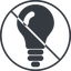 Thin, line, up, circle, prohibited, light, bulb, brainstorming, creativity, idea, tip, lamp, bulb-solid icon