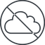 Thin, line, circle, prohibited, cloud, sky, weather, clouds, cloudy, cloud-thin icon