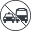Thin, line, circle, car, vehicle, transport, prohibited, bus, dot, ground, transportation, ground-transportation, dot-ground-transportation icon