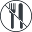 Thin, line, up, circle, prohibited, dot, food, fork, pictogram, dot-50, restaurant, knife, eat, dot-restaurant icon