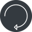 Thin, down, solid, circle, horizontal, mirror, arrow, reload, refresh, undo, redo, undo-thin, restore icon