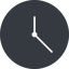 Thin, up, solid, circle, horizontal, mirror, clock, time, meeting, hour, minute, hours, minutes, clock-thin icon