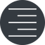 Thin, right, solid, circle, text, align, alignment, editor, right-align, right-align-thin, align-right icon