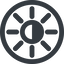 Line, down, wide, circle, star, light, brightness, luminosity, intensity, brilliance, lighter, darker, dark, mode, Illumination, sun, shine, flash, ray, brightness-half, brightness-wide, brightness-wide-half icon