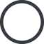 Thin, line, down, wide, circle, square, empty, none icon