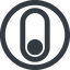 Line, left, wide, circle, setting, apple, on, off, ios, switch, button, radio, switch-wide icon