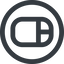 Line, right, wide, circle, computer, keyboard, mouse, pointer, computer-mouse, computer-mouse-wide icon